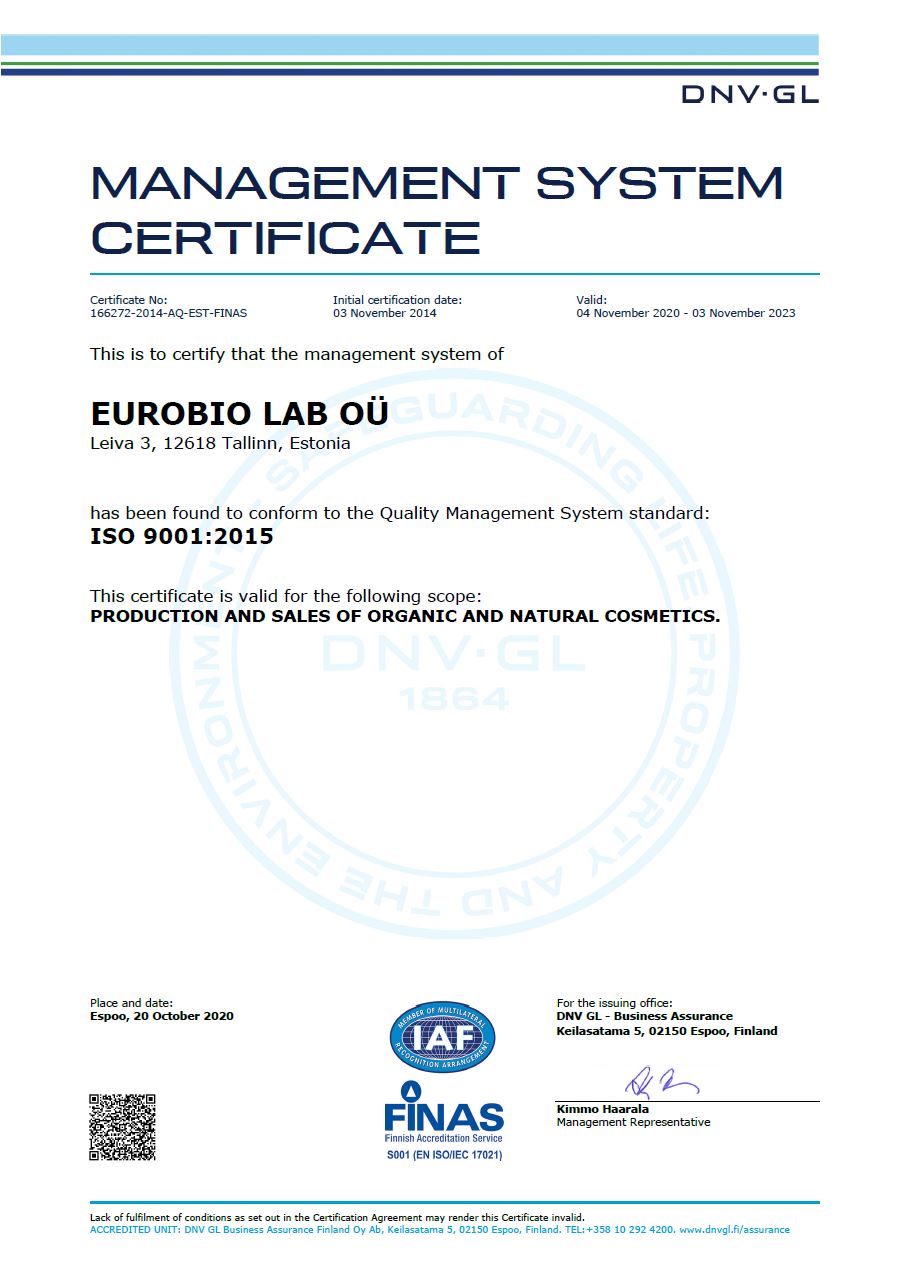 Non radioactive certificate